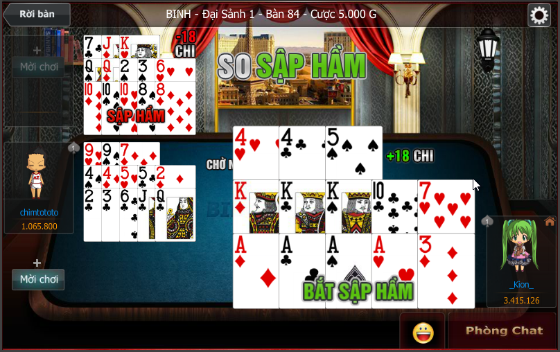 Mậu Binh SV66 - Khám phá chi tiết luật chơi game bài 8 Tổ hợp bài trong từng chi là căn cứ phân định thua thắng trong Mậu Binh SV66